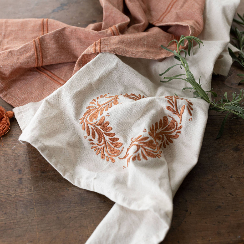 Eloa Tea Towels Rust